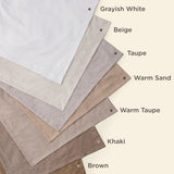 Queen Comforter Set - Beige Soft Bedding for All Seasons, Cationic Dyed Bed Set, 3 Pieces
