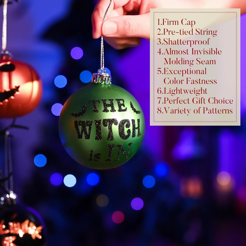 Large Halloween Ornaments Tree Decorations Indoor 3.2" - Set of 16
