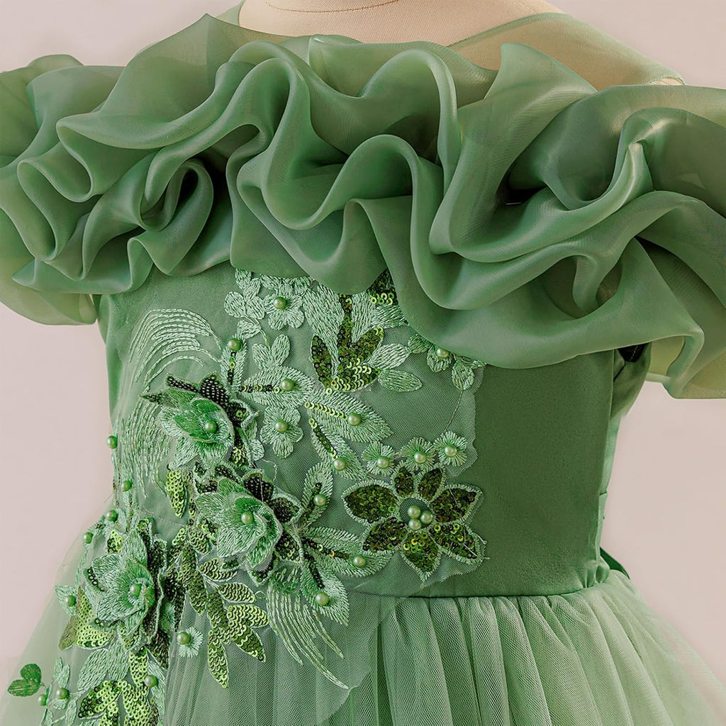 Flower Girl Dress Birthday Party Princess Dress Tulle Pageant Gown