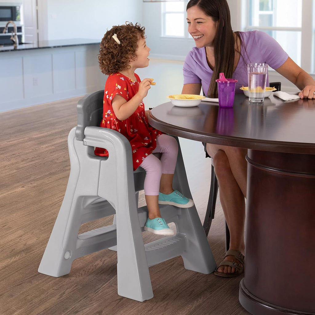 Big Kids Booster Seat, Lightweight Toddler Booster Chair for Dining Table and Kitchen, Toddler Kitchen Helper, Made