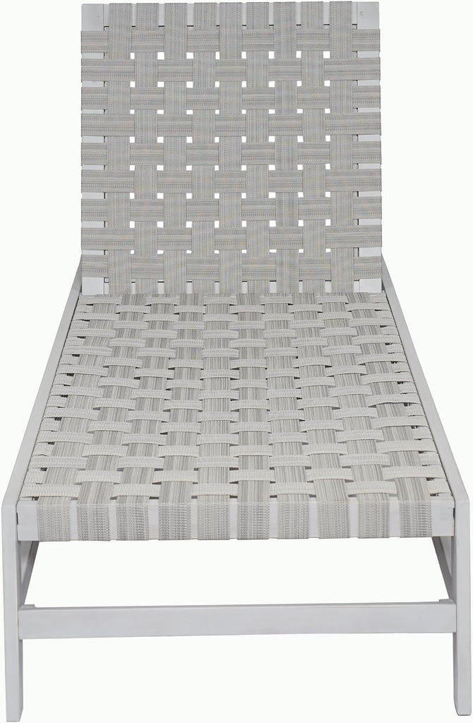 83" Acacia Wood Chaise Lounge Chair Outdoor, Modern Lazy Sofa with 4-Position Adjustable seat, Sleeper Couch