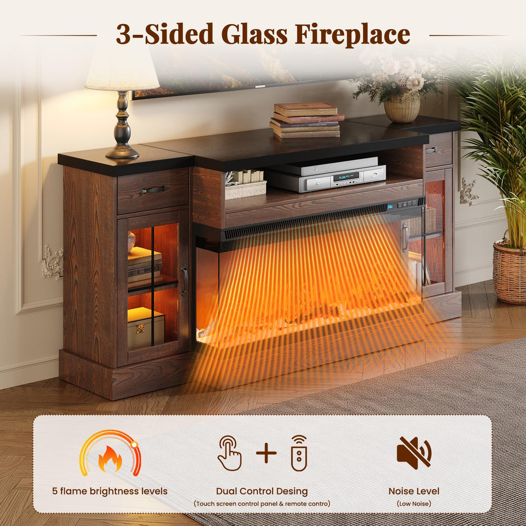 70-Inch for TVs Up to 80 Inches, Brown