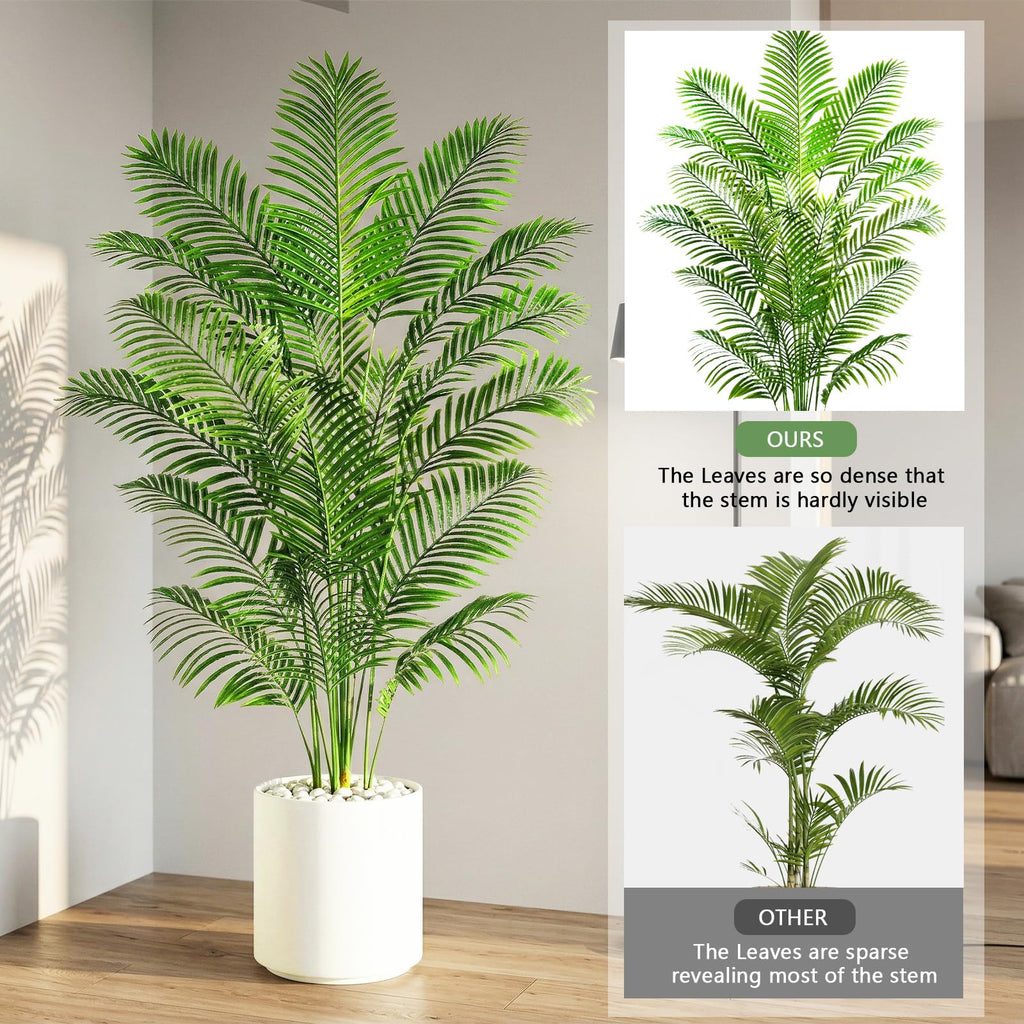 6FT Artificial Palm Tree, Realistic Tropical Fake Plants Indoor