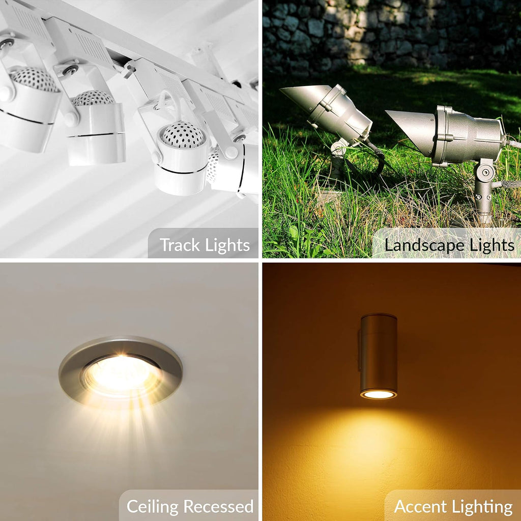 LED MR16 5W 12V Light Bulb, GU5.3 Bipin Base, 2700K, 10 Pack