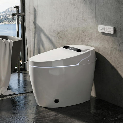 TOTTE Smart Toilet with Bidet Built-in, Auto Open/Close Lid