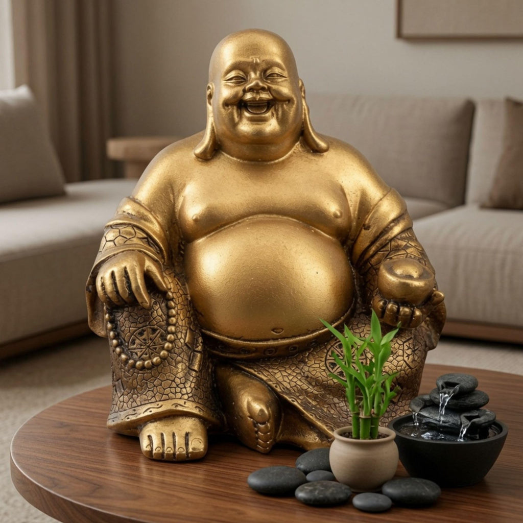 Laughing Buddha Statue Zen Decor 21770