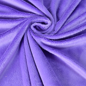 Purple Super Soft Minky Fabric by The Yard, 36"x60"