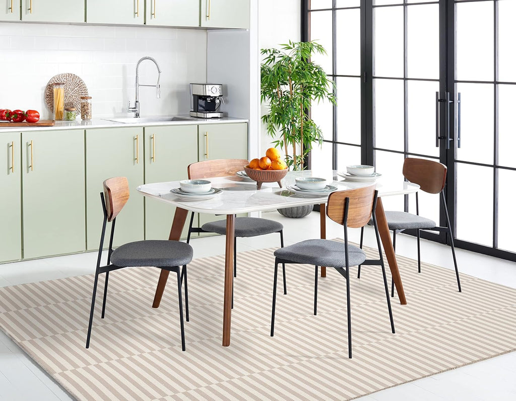 Montauk Area Rug - 10' x 14', Ivory & Light Grey, Handmade Stripe Cotton
