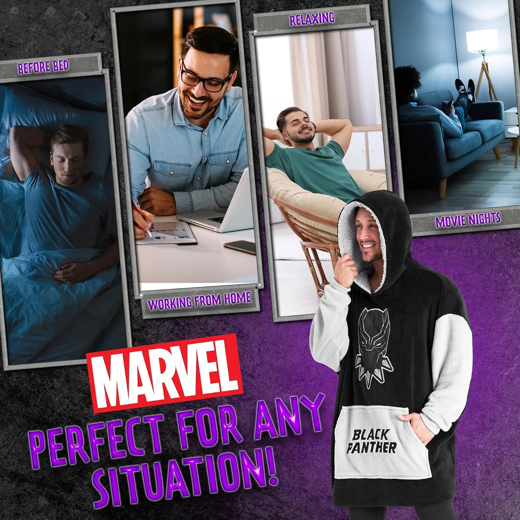 Gifts for Adults & Teens, Soft & Comfortable Blanket Hoodie for Men and Women, Trendy Wearable Blanket for Avengers