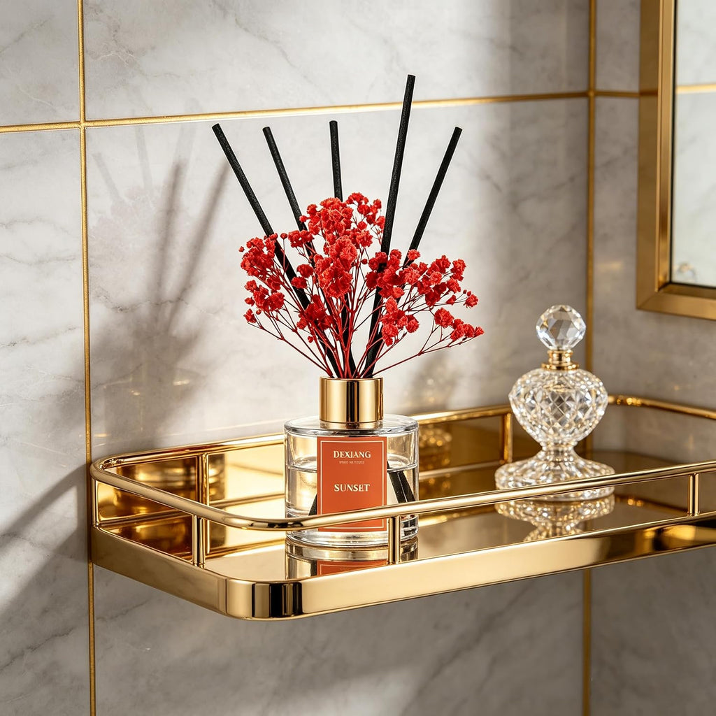 Reed Diffuser Set,3.38 fl oz (100 ml) - Sunset Oil Diffusers with 6 Reed Sticks Shelf Decor - Set of 338