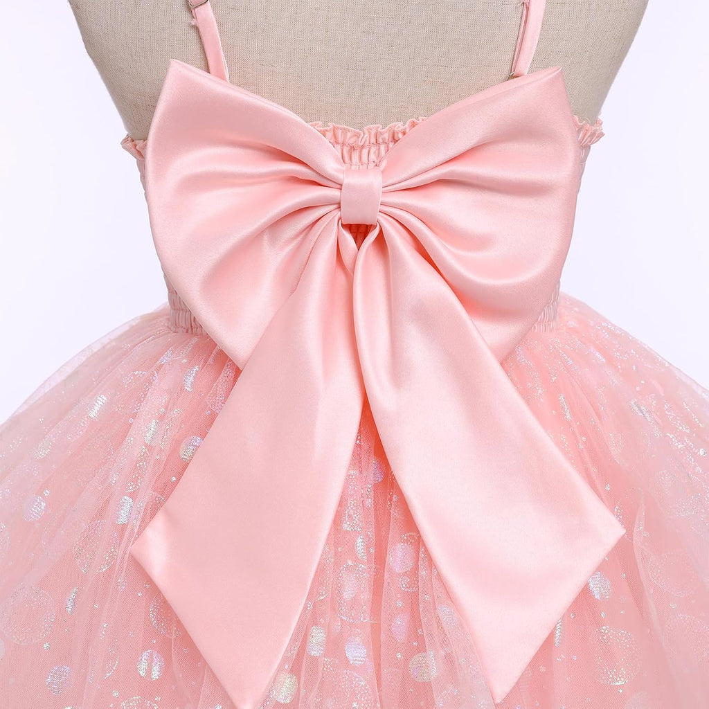 Toddler Kids Girls Fairy Dress Sparkle Sequins Tulle Pageant Party Birthday Princess Outfit 2