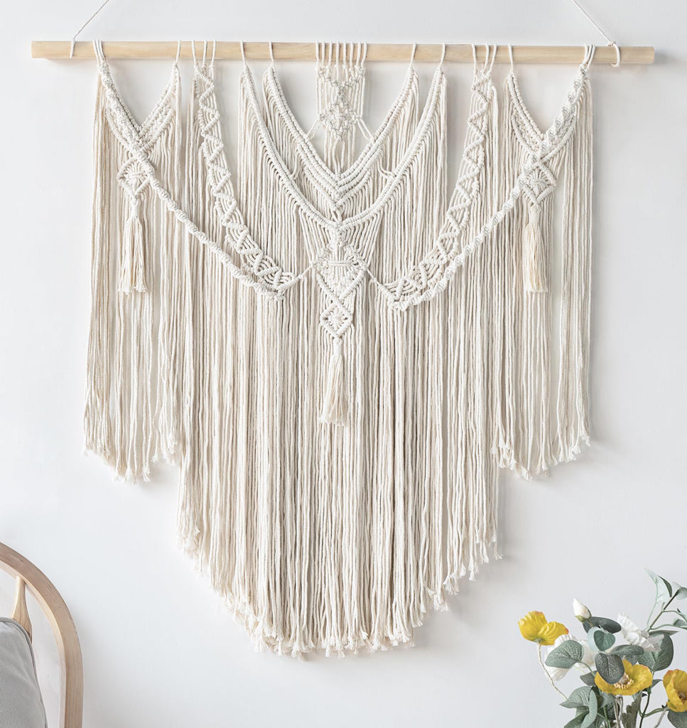 Macrame Wall Hanging Boho Home Decor Chic Woven Decoration Living Room Apartment Dorm Gallery Perfect Christmas Gift