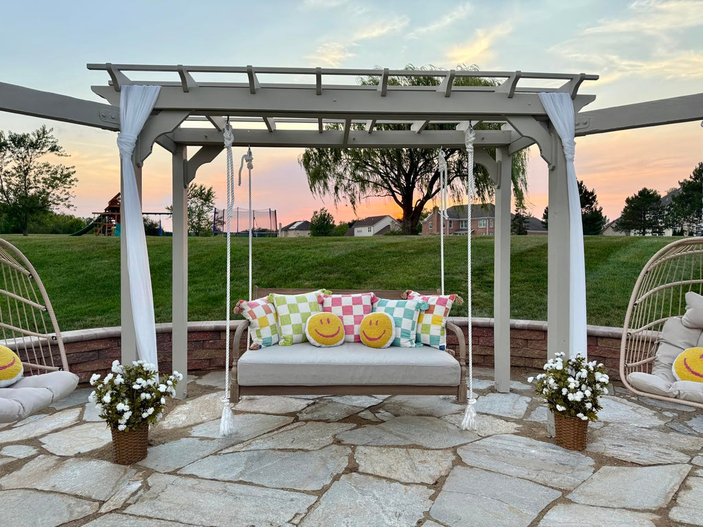 Patio Twin Daybed Cover Waterproof, Grey, 75" W x 39"D x 6"H, 1Pcs