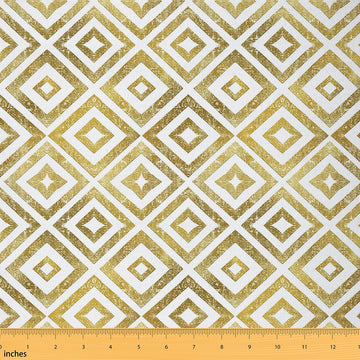 Geometric Abstract Theme Fabric by The Yard 3 Yards Soft