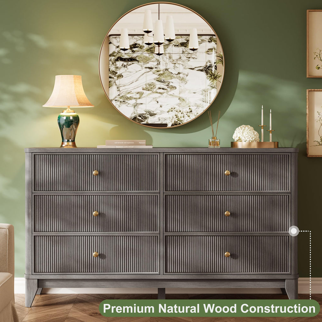 6 Drawers Dresser (Black)