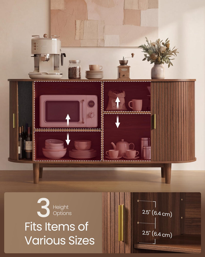 Storage Cabinet, Sideboard with Adjustable Shelves