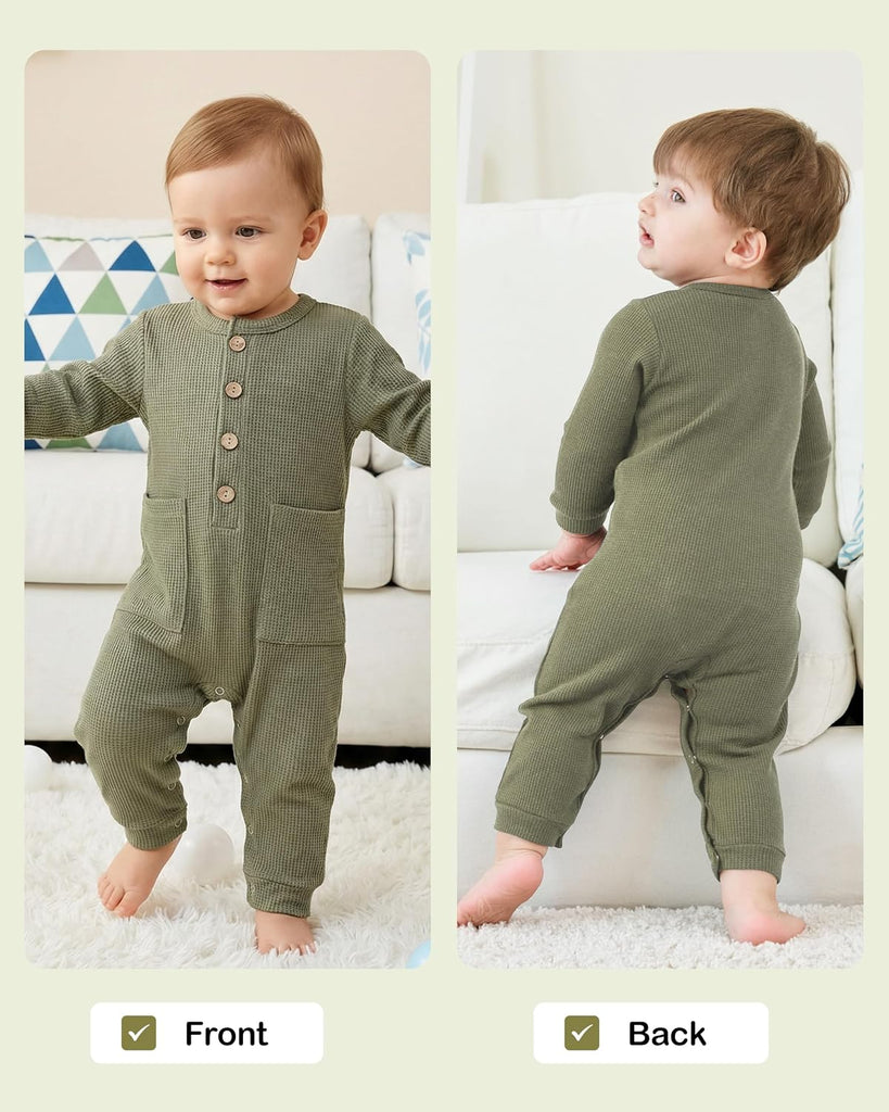 Baby Boy Rompers Long Sleeve Jumpsuit Infant Knit Outfits Clothes