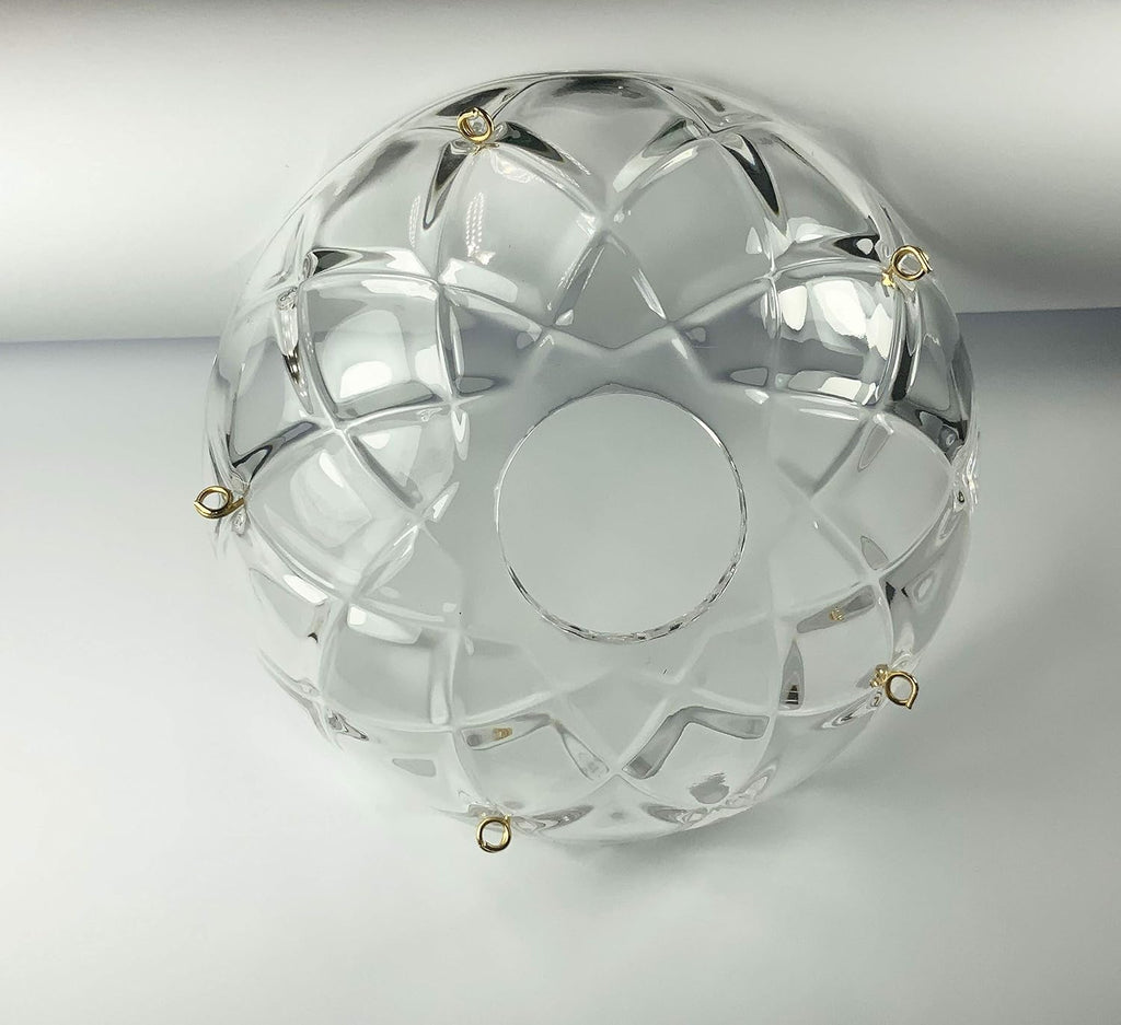 1 Piece - 5 Side Holes, 4-Inch Asfour Chandelier Crystal 30% Lead Crystal Bobeche Lamp Chandelier Parts Cups Clear