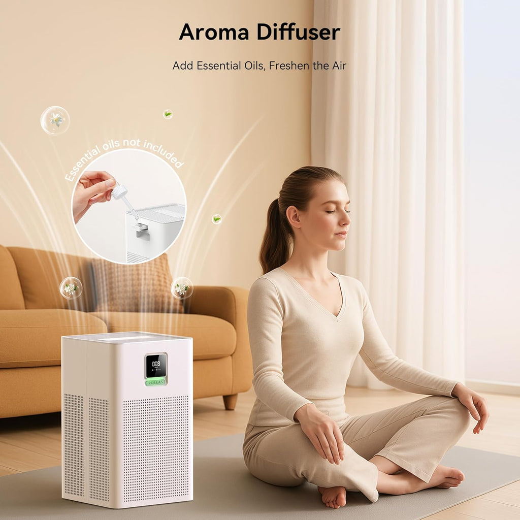 2-Pack Air Purifiers for Bedroom Double the Clean 2x Fresh Air