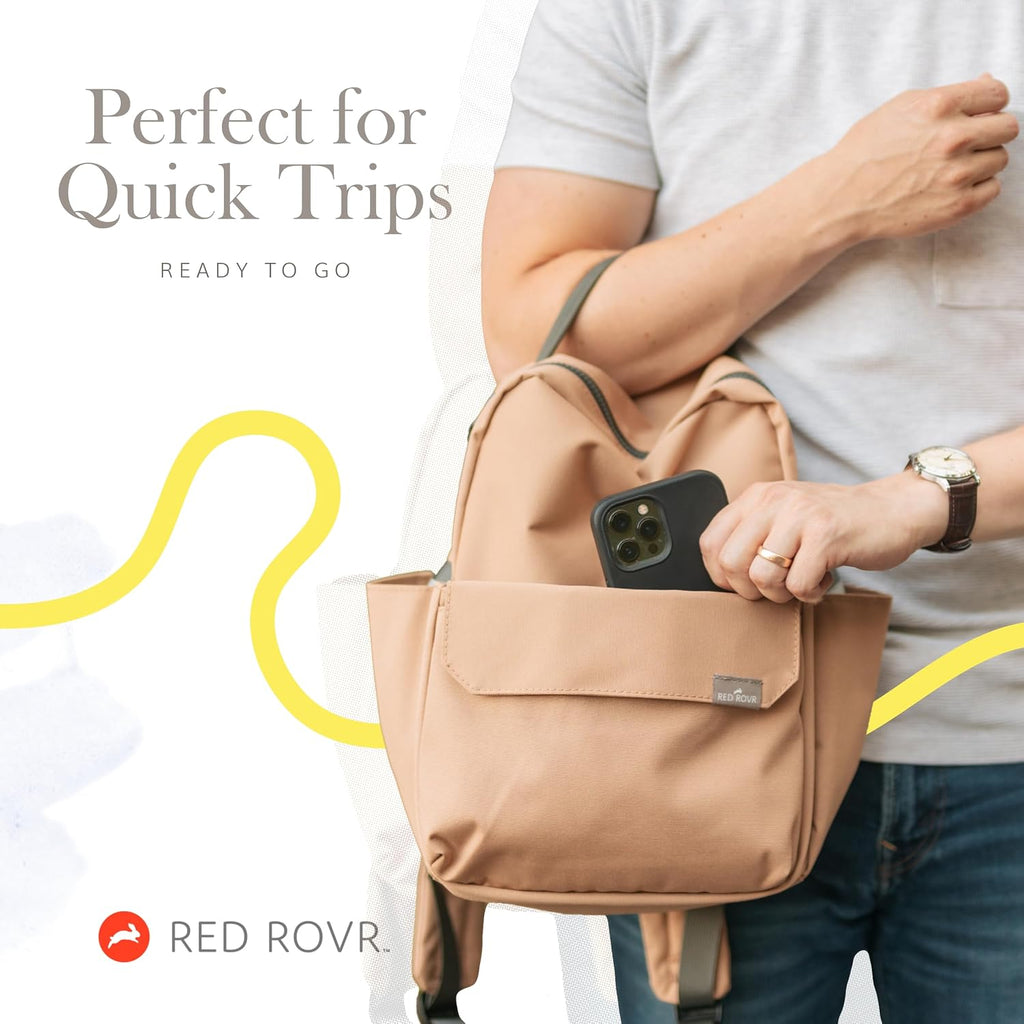 Mini Roo Diaper Bag Backpack, Sage Green Baby Bag - 6 Pocket Daily Carry