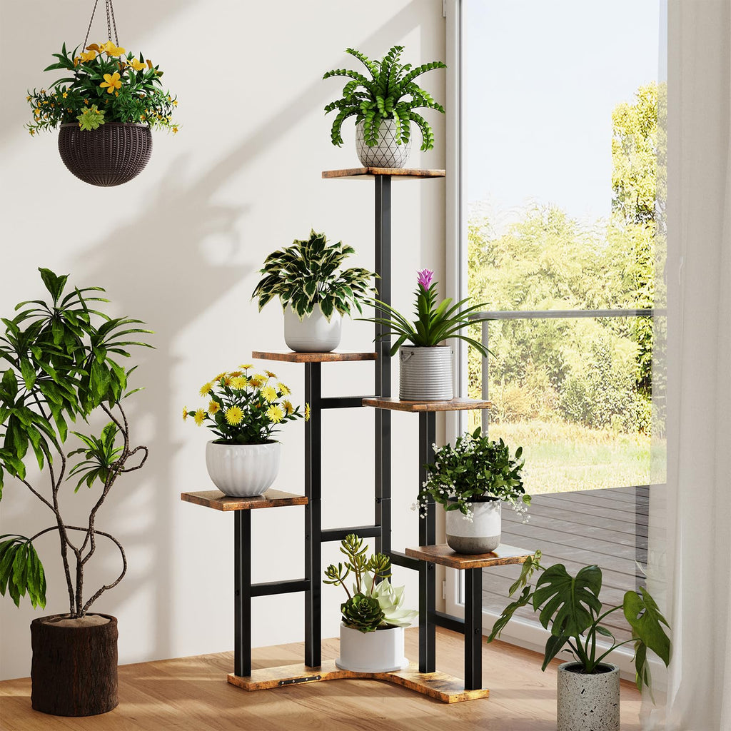 Corner Plant Stand Indoor 6 Tiered Corner Plant Shelf