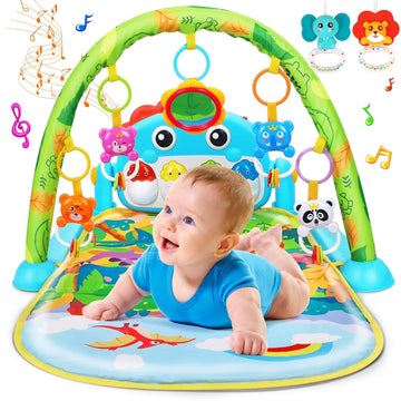 Baby Gym Play Mat Baby Gifts Tummy Time Mat Activity Center, Dinosaur