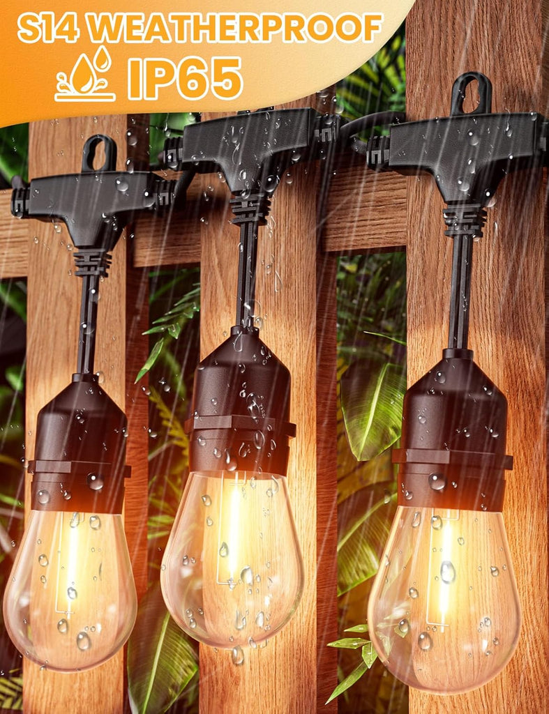 Outdoor String Lights for Outside 200 FT Waterproof Commercial Grade