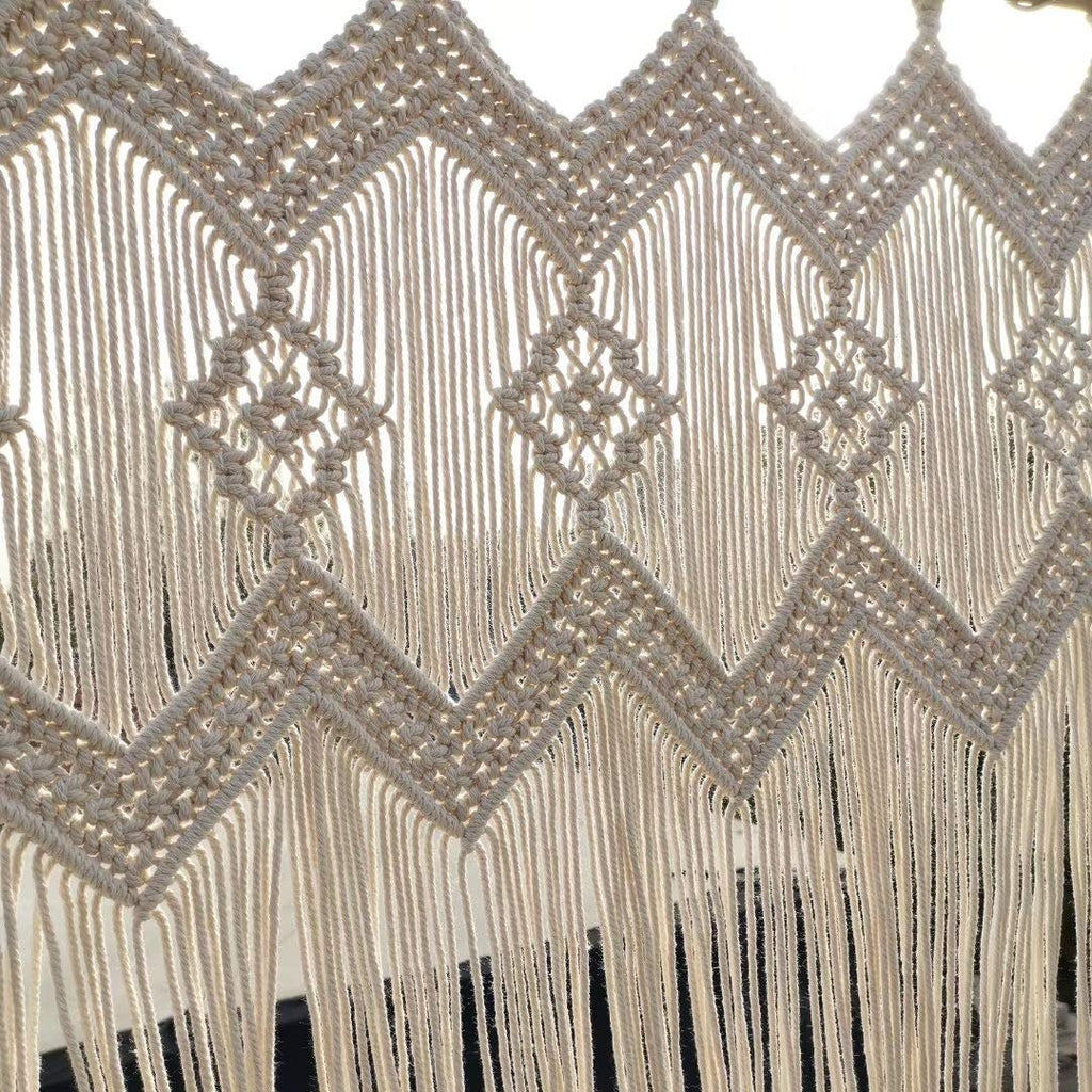 Macrame Curtains Macrame Valance Doorway Window Curtain Panels