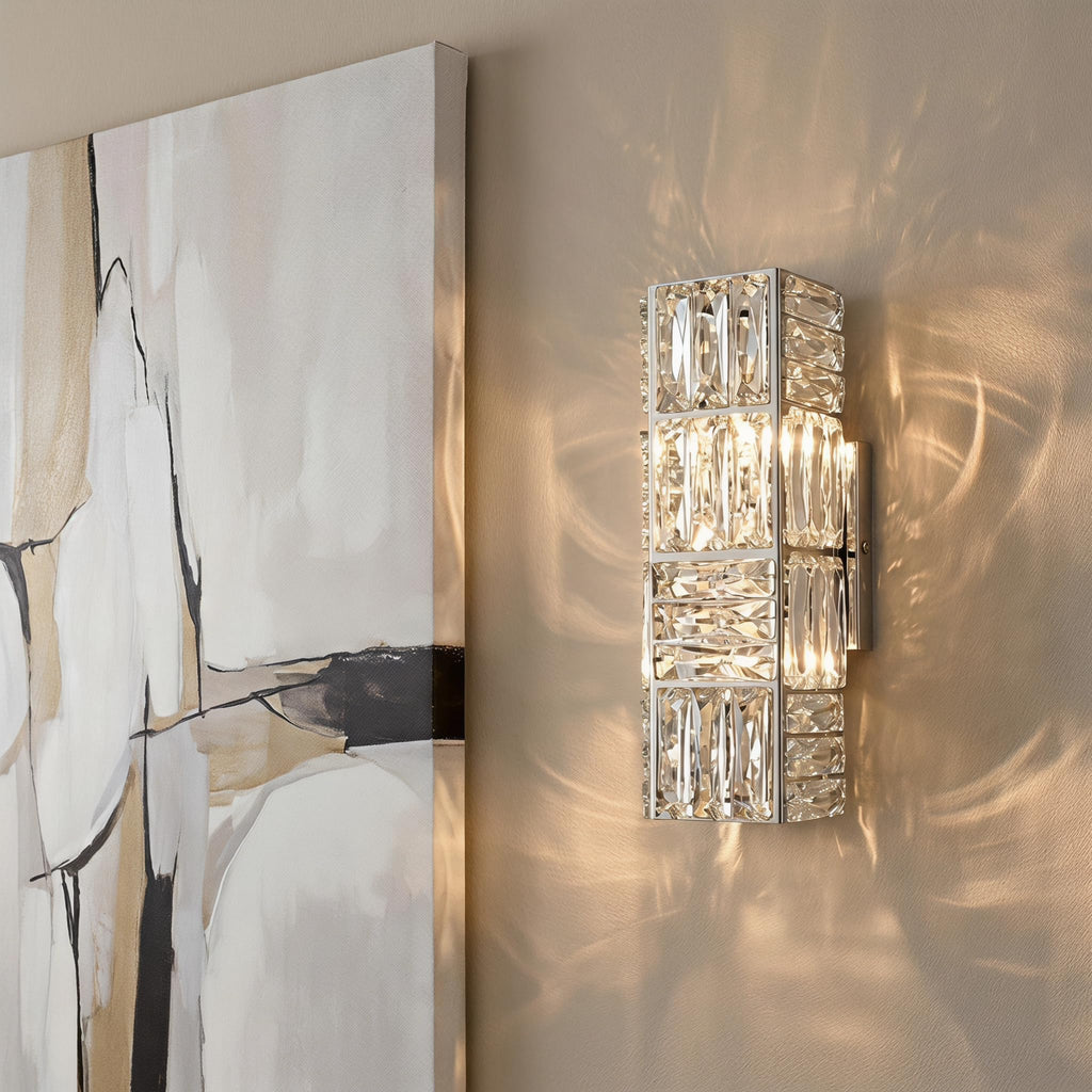 Crystal Wall Sconce Chrome Wall Sconces Wall Lighting
