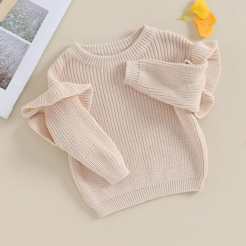 Infant Baby Girl Sweater Baby Pullover Sweater Toddler Girl Knit Sweatshirt Fall Winter Clothes
