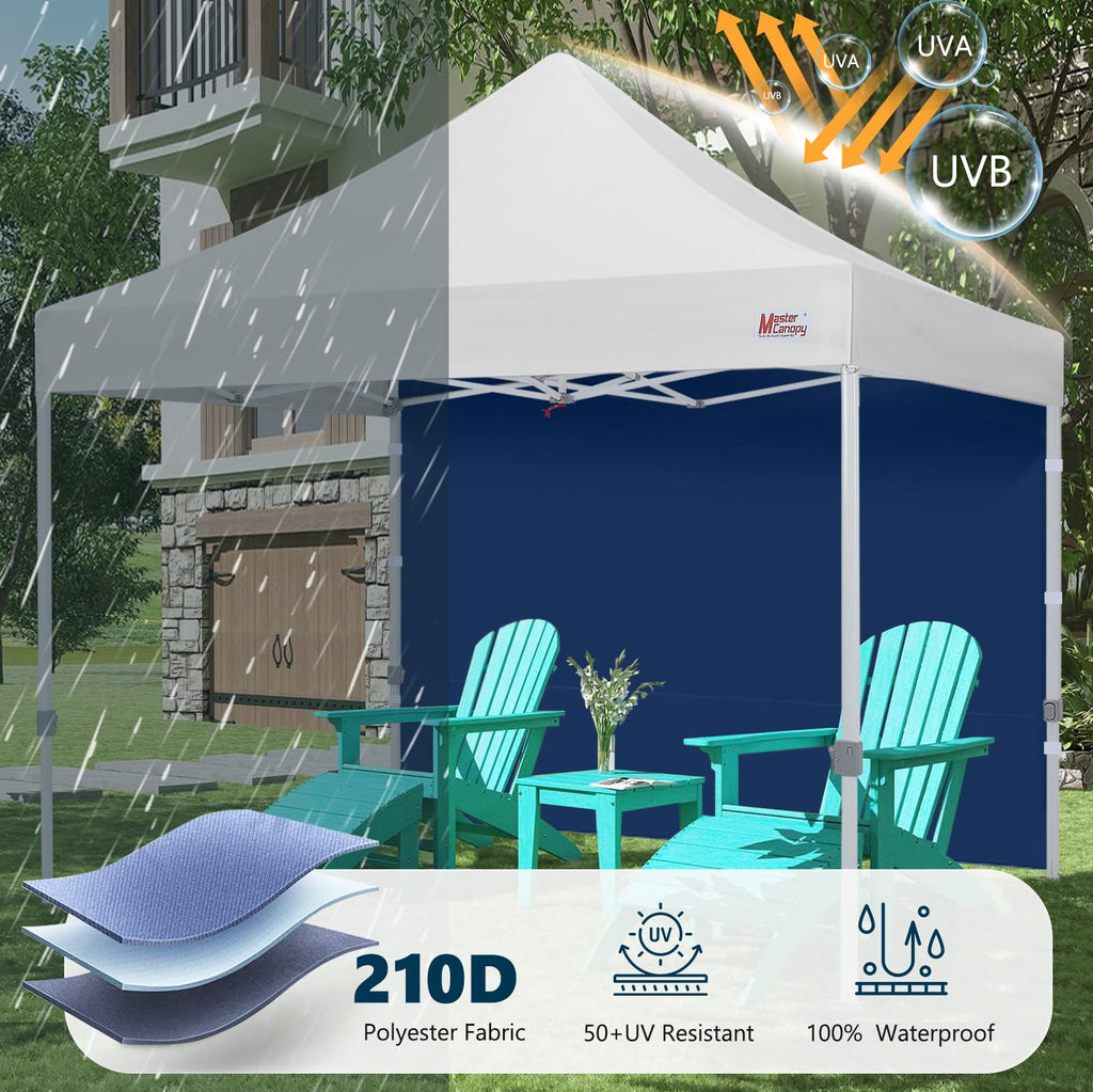 10x10 Pop Up Canopy Sidewall Only1-Pack Navy Blue