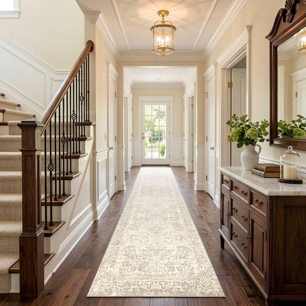 2x10 Beige Vintage Runner Rug s Kitchen