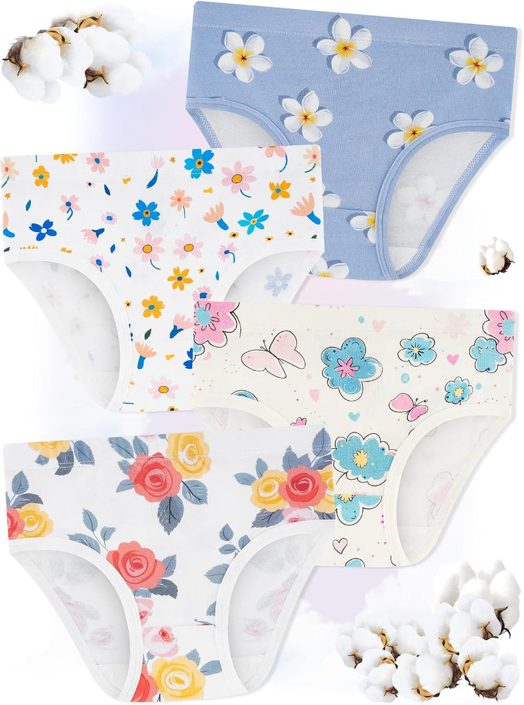 Underwear, Soft Cotton Tagless Breathable Panties, Pack, 18M