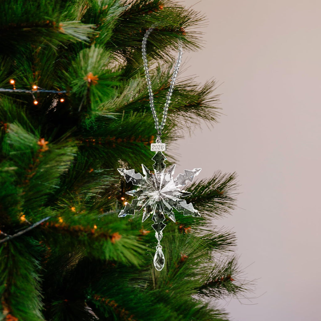 2026 Crystal Snowflake Hanging Ornament for Christmas Tree