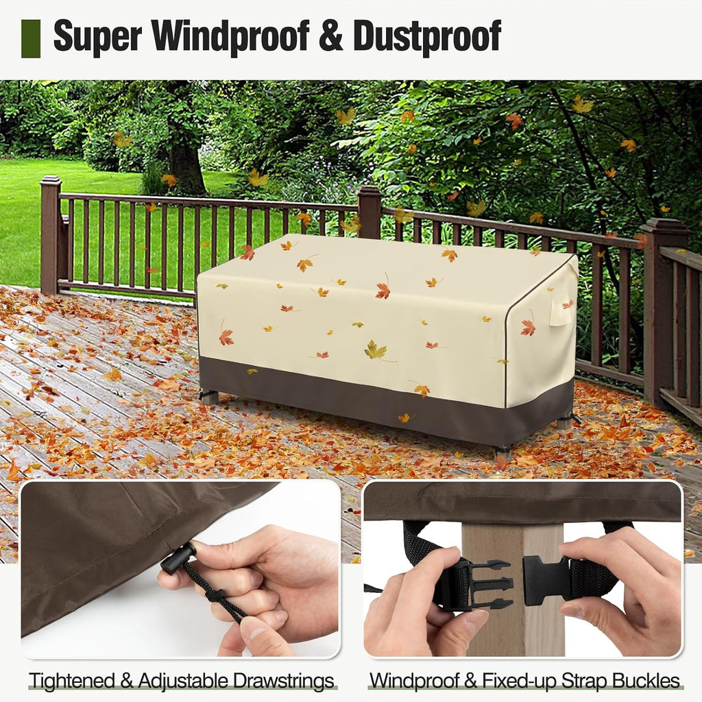 3-Seater Outdoor Couch Cover Waterproof, 80 Inch Patio Furniture Covers Waterproof with All Weather Protection, Heavy