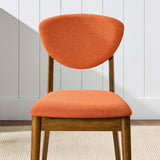 Best Choice Products Dining Chairs Set of 2, Mid-Century Modern Upholstered Wood, Armless w/Seat Cushion