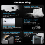 4500 Sq.Ft Energy Star Most Efficient 2025 Dehumidifier, Max 80 Pint/Day Smart Compressor Dehumidifier with Drain Hose