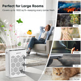 Air Purifiers for Home Large Room Up to 1800 Ft² with HEPA 14 Filter, Pet Air Purifier with Washable