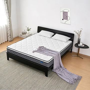 Queen Mattress, 12 Inch Cooling Hybrid Queen Mattress in a Box, Medium Firm with Gel Memory Foam & Individual Pocket