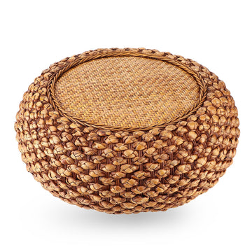 Tatami Floor Pillow Japanese Floor Seats Rattan Floor Cushion Breathable Floor Sitting Pillow Wicker Ottoman Floor