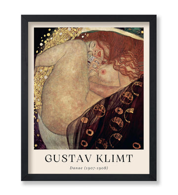 Master Vintage Gustav Klimt Poster - Retro Danae Painting Print - Greek Mythology Art - Gift for Her, Women - Art