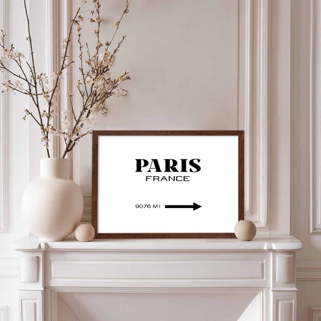 Master Paris Poster - France Print - Paris France Sign - Gift for Him, Her, French, Travel Lover - Typographic Decor
