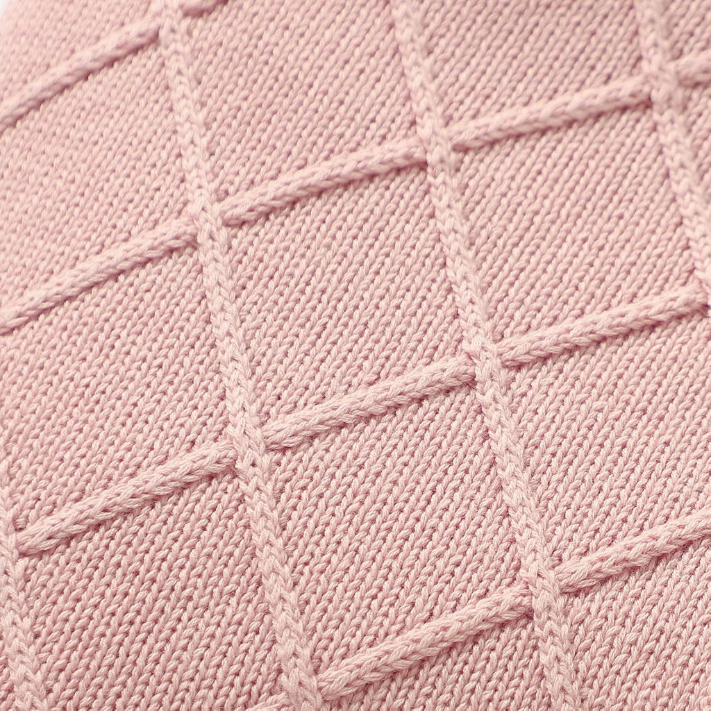 100% Organic Cotton Baby Blanket for Boys Girls, 31.5x40 Inches