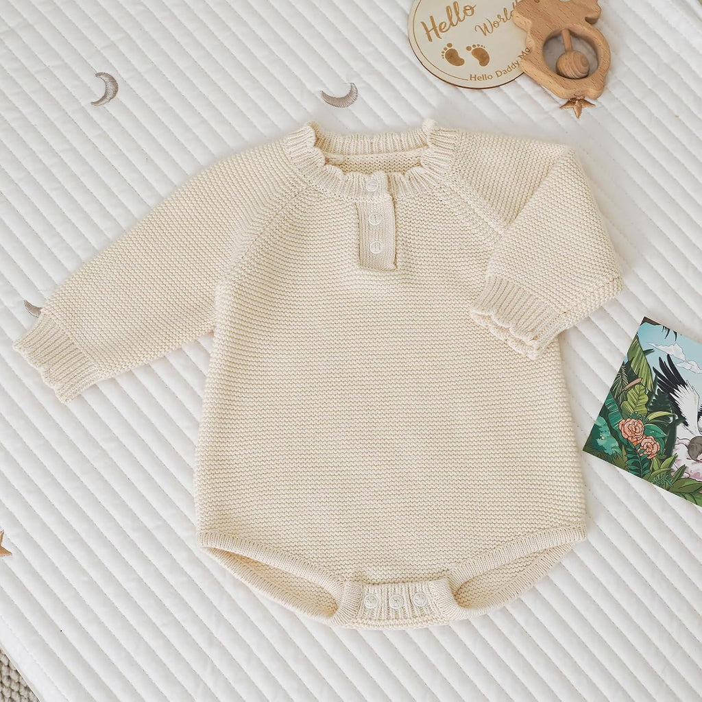 Cotton Baby Sweater, Knit Outfits for Newborns, Warm Infant Clothe
