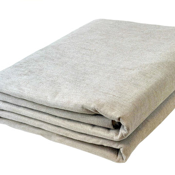 Premium Upholstery Chenille Fabric by the Yard - Thick & Soft Textured Fabric for Chairs, Sofa & Home Decor (Linen, 1