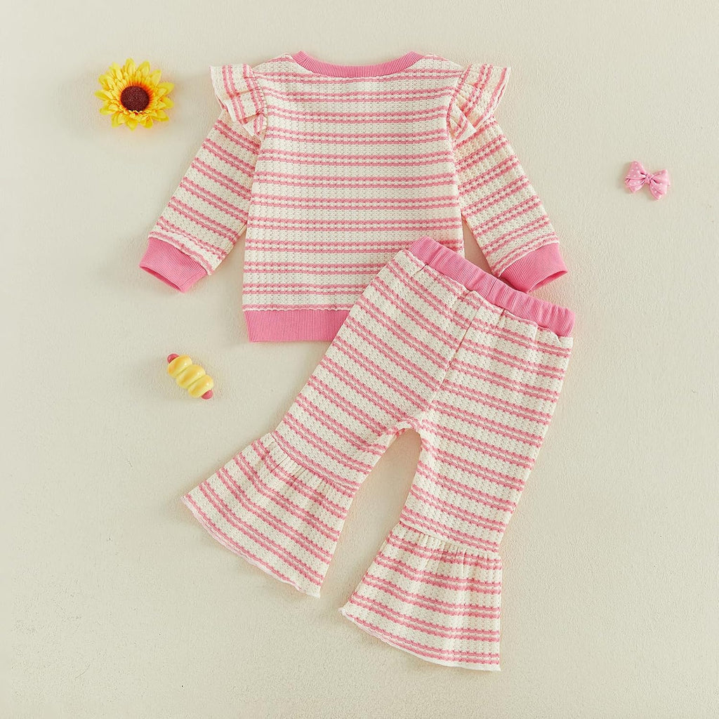Baby Girl Strawberry Outfit Toddler Girl Clothes Fall Winter Outfits Strawberry Print Long Sleeve Sweatshirt Pants