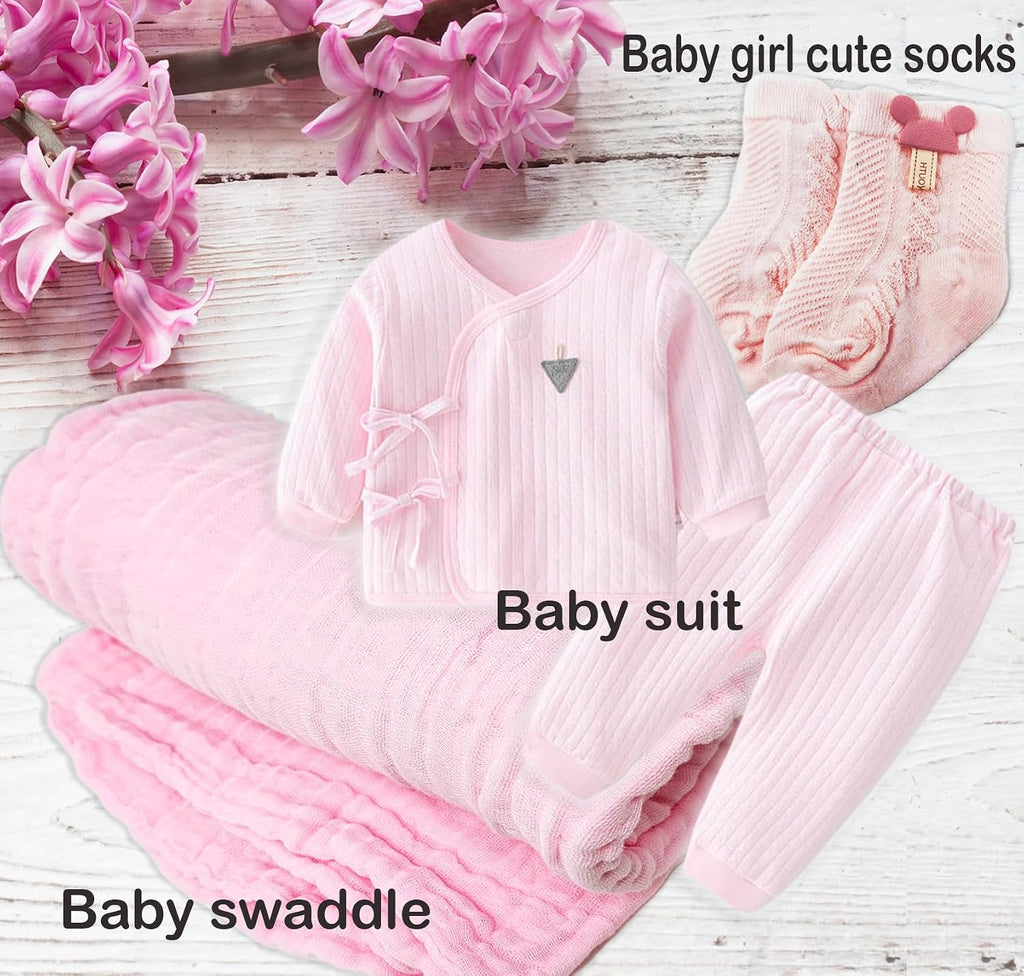 New Baby Girl Gift Basket | Unique Gift Set for a new mom Pink Baby Gift Set. Welcome Baby Care Package All w/Newborn