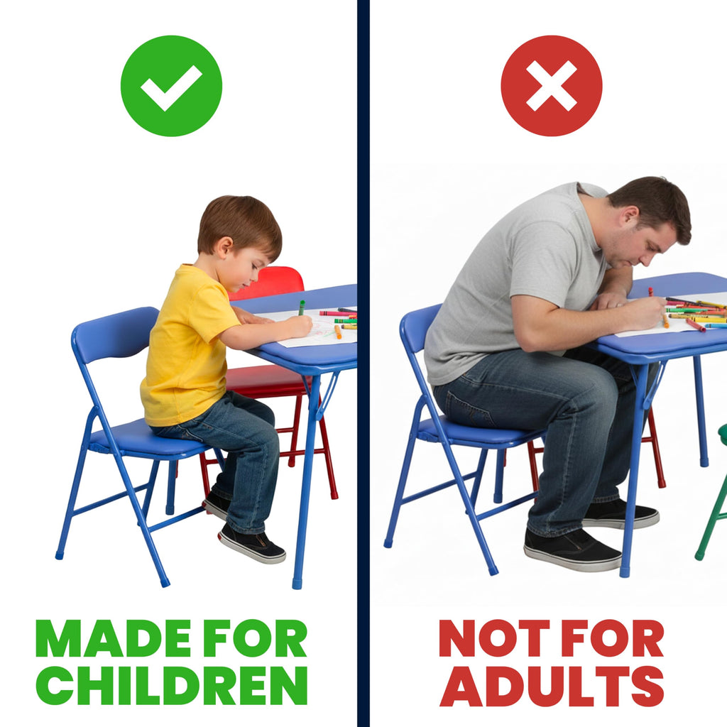 Kids White Plastic Folding Chair