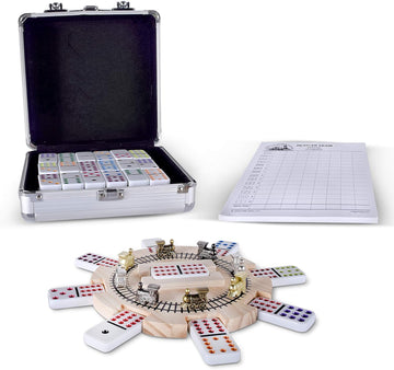 Mexican Train Dominoes Set Double 12 Color Dots