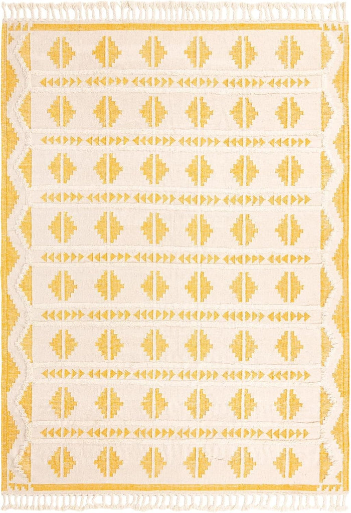 Mesa Area Rug - Maricopa (10' x 14' 1" Rectangle, Yellow and White)